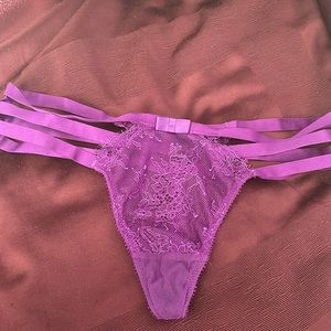Victoria Secret sexy purple multi strap thong